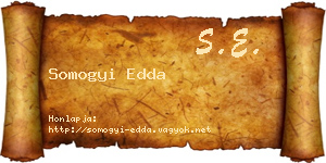 Somogyi Edda névjegykártya